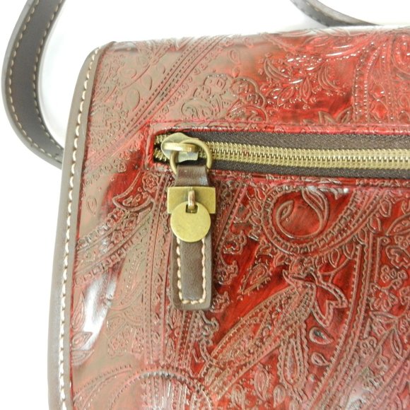 Fossil Bags Fossil Paisley Tooled Leather Poshmark